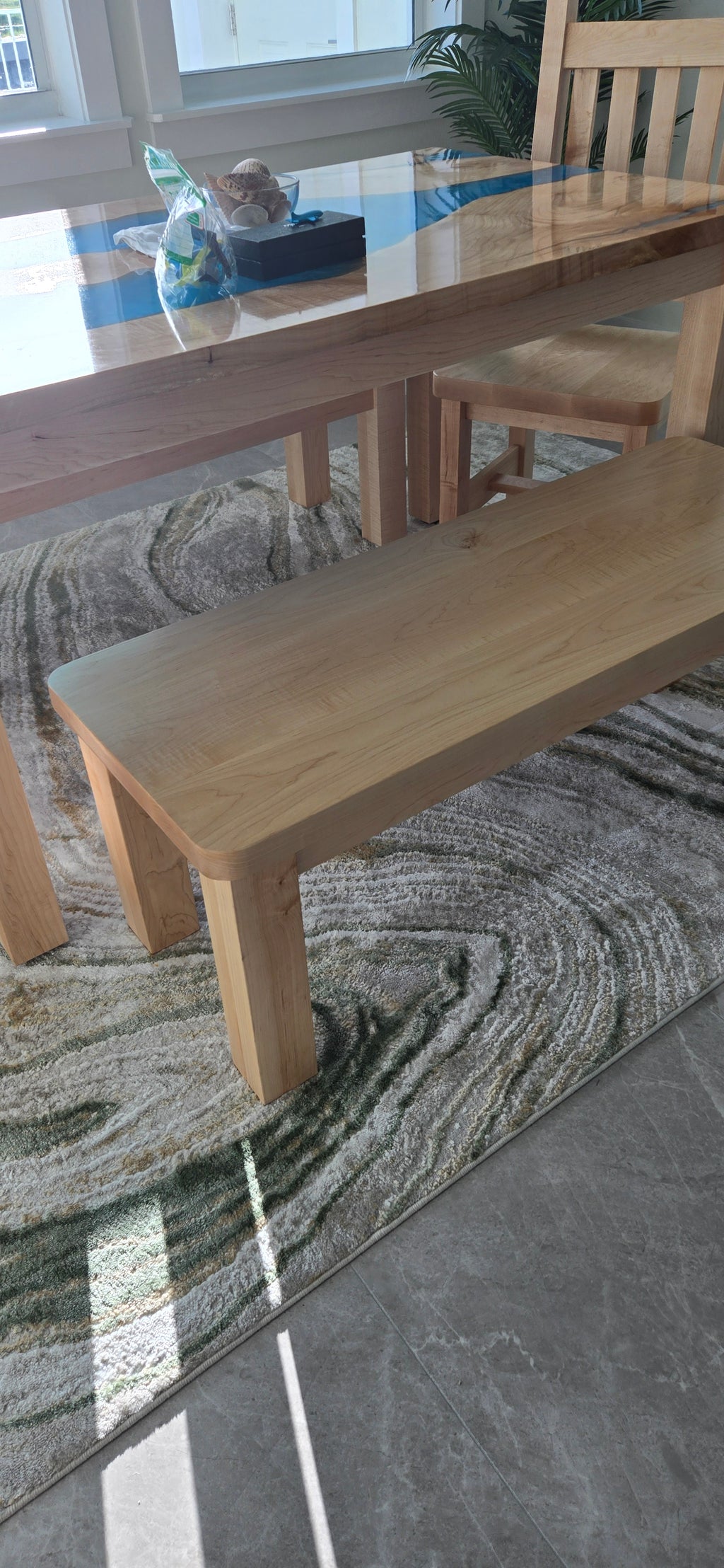 Maple Dining Table Benches