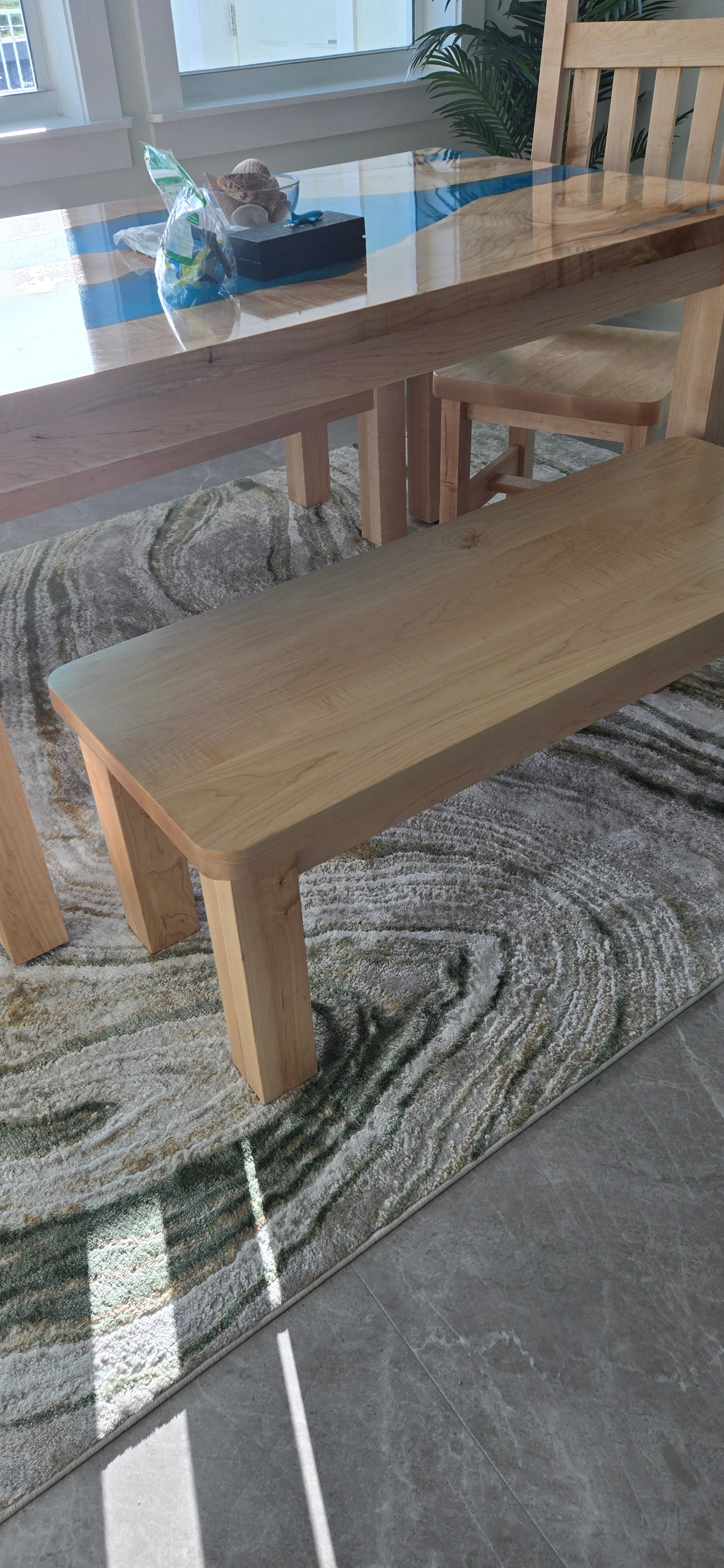 Maple Dining Table Benches